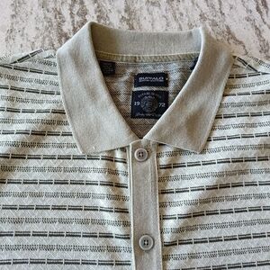 Buffalo David Bitton Men's Button Down Knit Polo Shirt NEW Size Medium